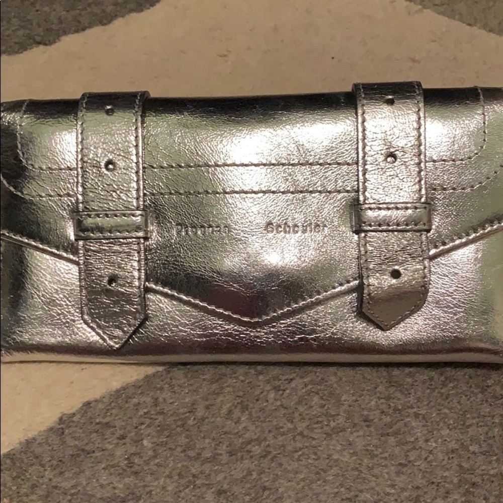 Proenza Schouler PS1 Silver continental wallet